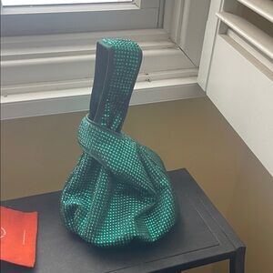 J. Crew Sparkling Green Wristlet